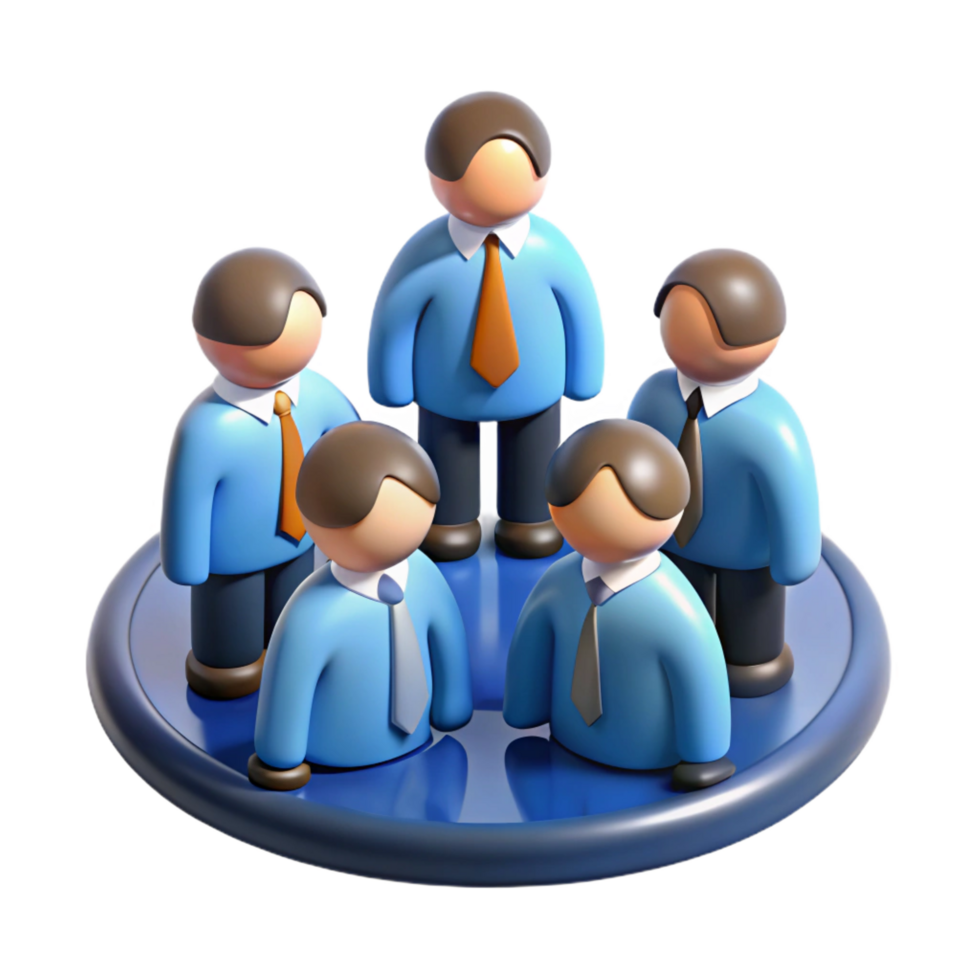 stunning sought-after Team of business people collaborating, with Transparent Background png