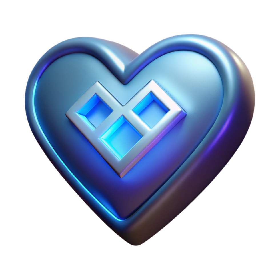 quintessential victorian A stylized heart with glowing runes, with Transparent Background 4K png