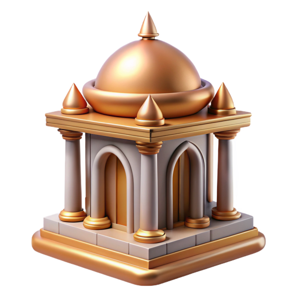 stunning ethereal tropical Ultra-detailed, concept art style rendering of a single, Art Deco building ornament with Transparent Background original png