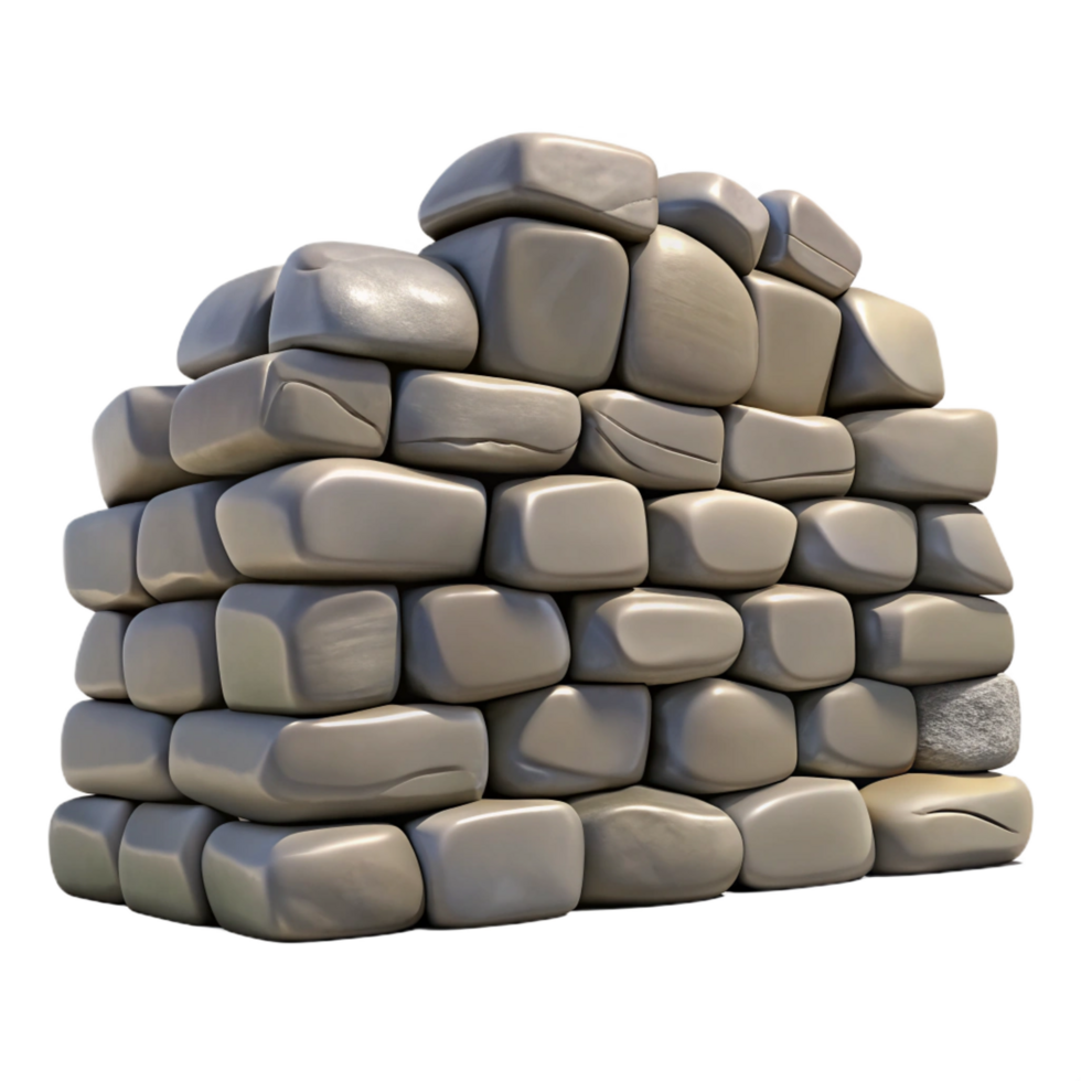unforgettable victorian Stone wall, stacked dry stone, with Transparent Background sharp png