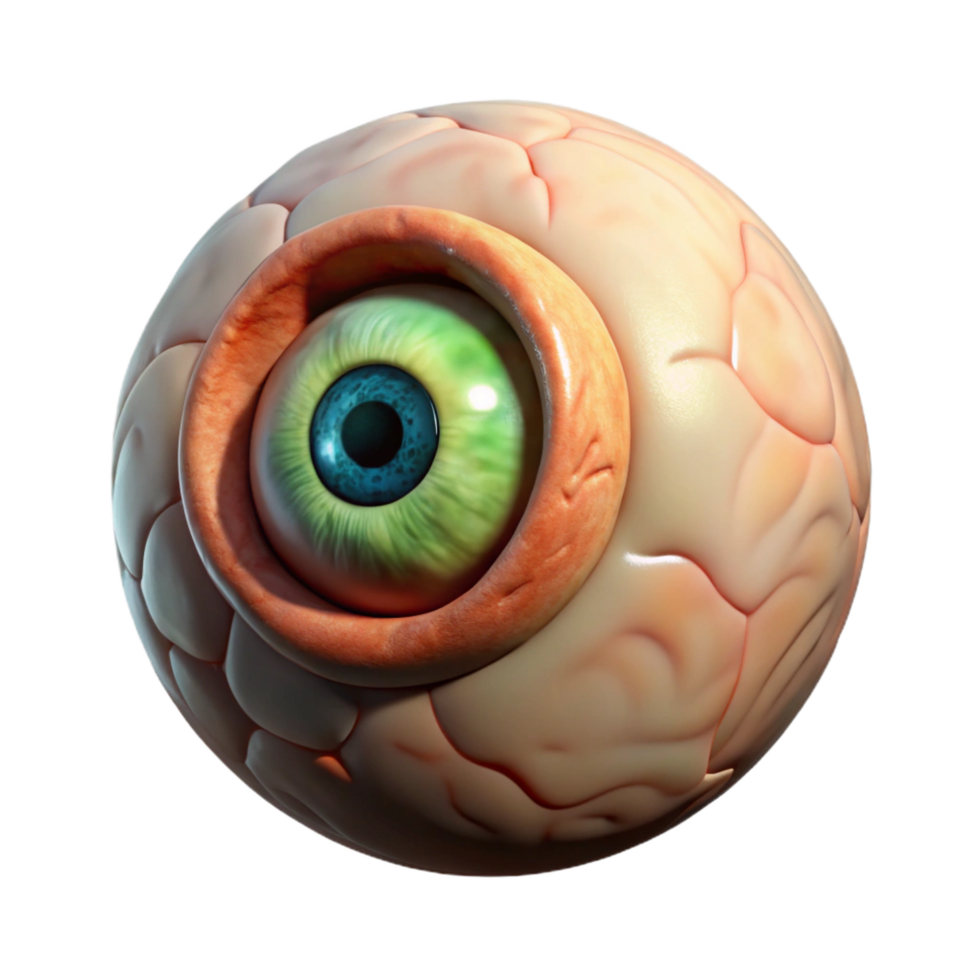 timeless gothic Isolated cutout Professional render, ultra-detailed, concept art style Single Gorgon eye, petrified gaze with Transparent Background top-tier png