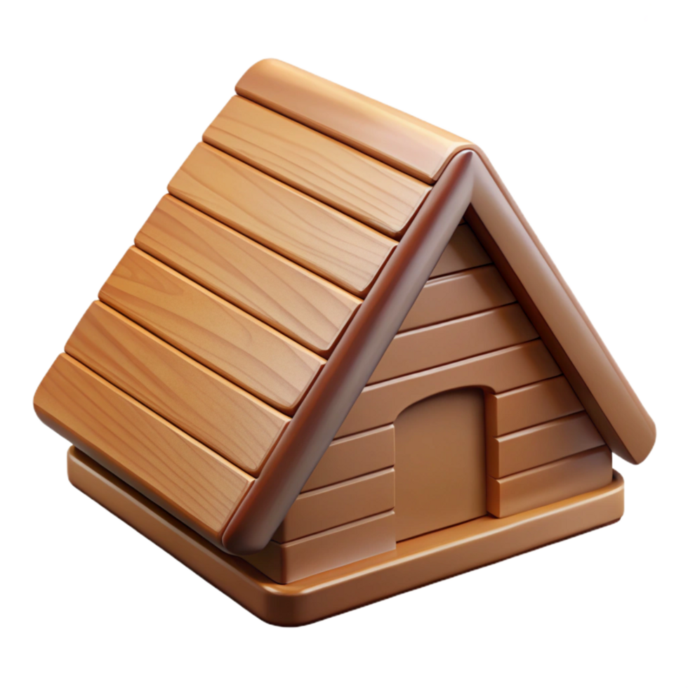 mesmerizing energetic creative Photorealistic, isolated cutout of a single, wooden shingle with Transparent Background artisan png