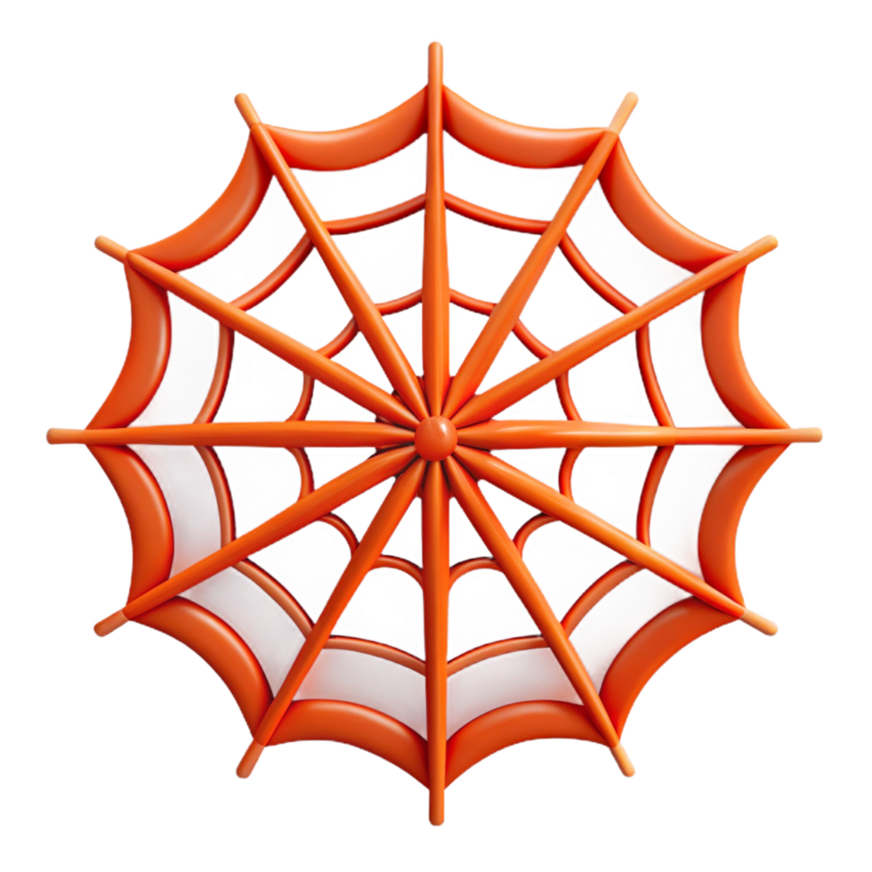 inspired tropical Close-up of a spider web with Transparent Background original png