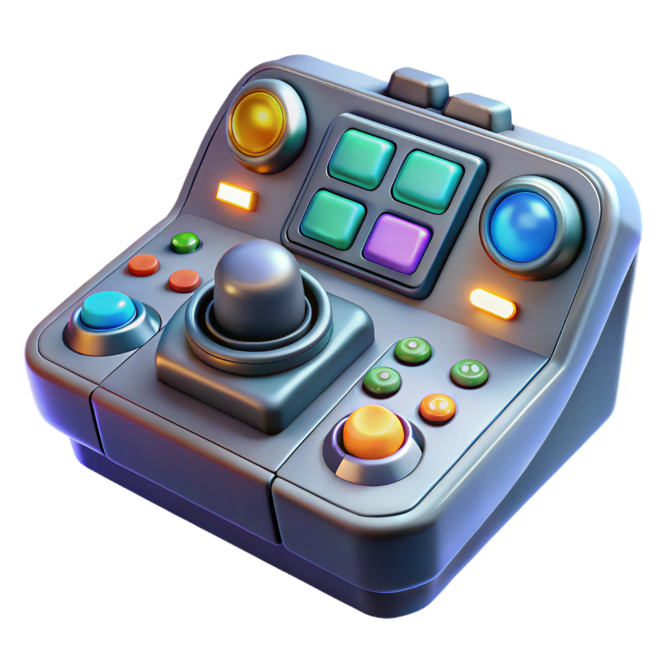 magnificent tranquil avant-garde Spaceship control panel, glowing buttons, complex dials with Transparent Background 8K png