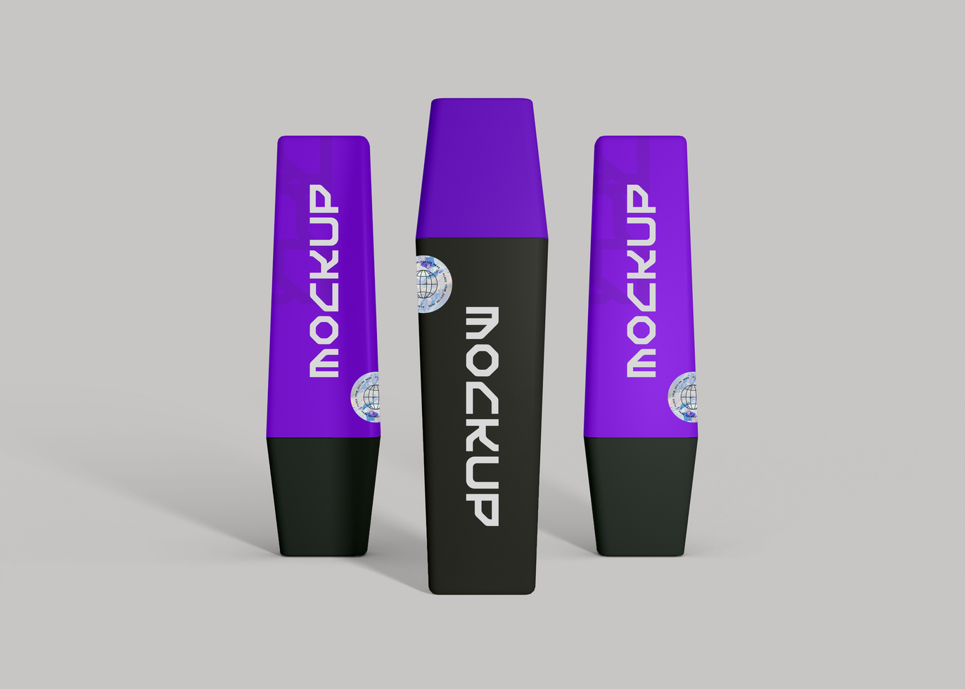 Highlighter Marker Mockup for Detailed Branding Presentation psd
