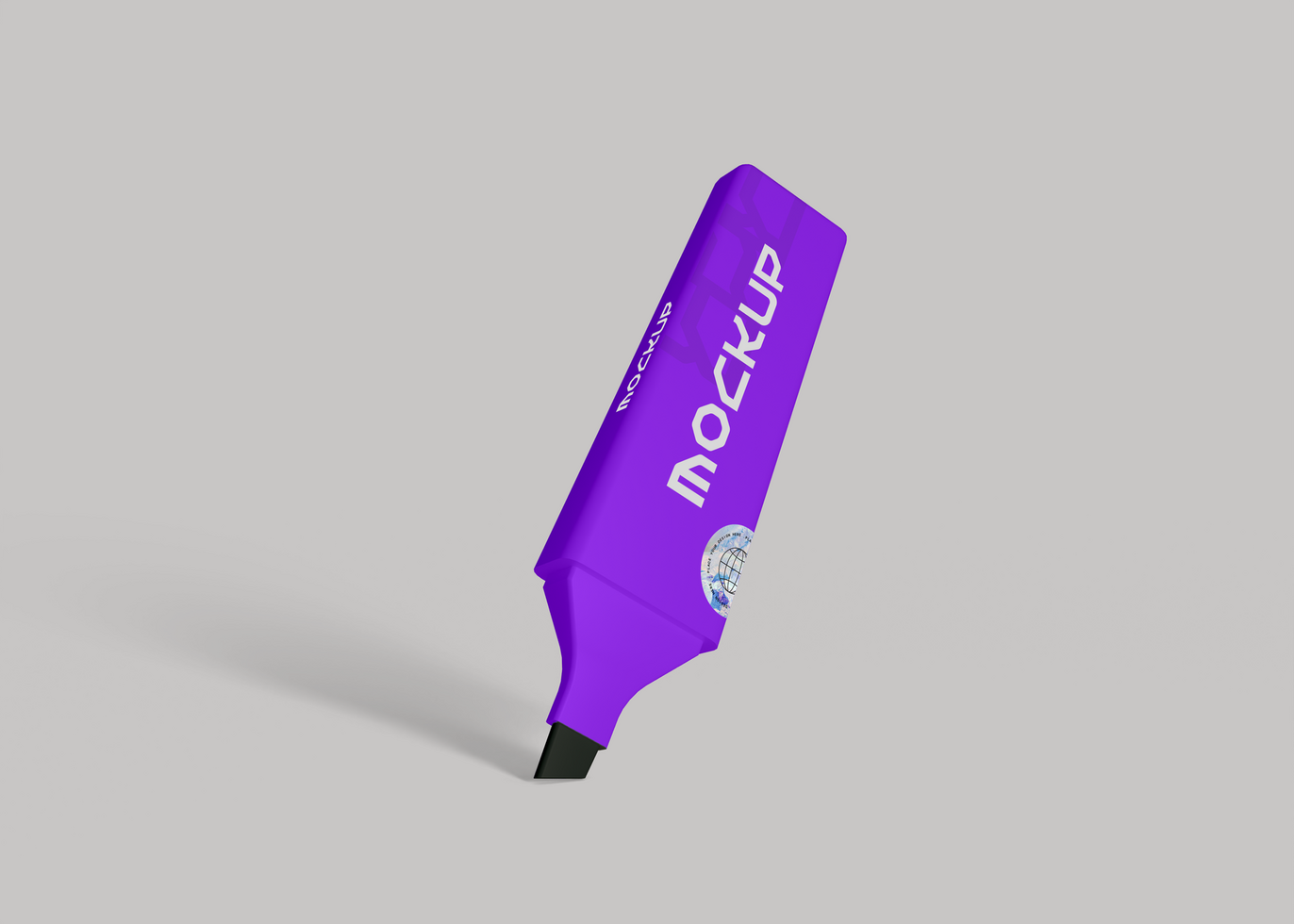 Highlighter Marker Office Mockup psd
