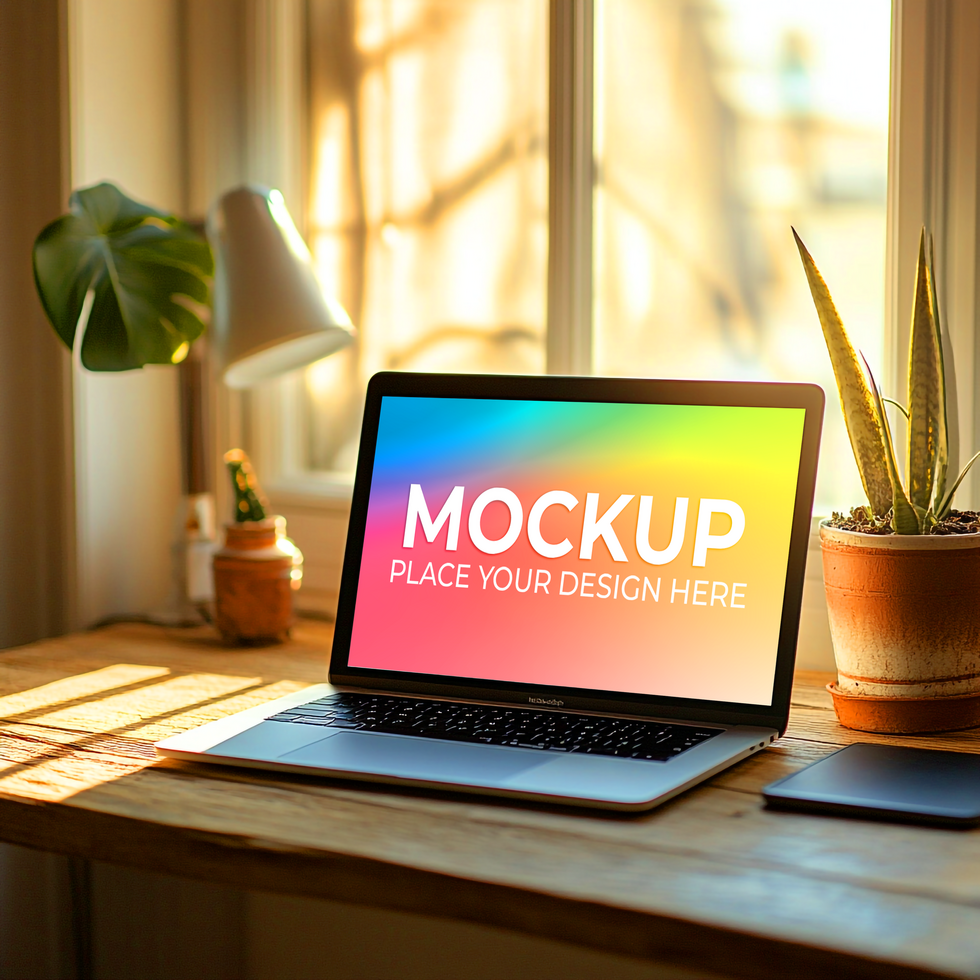 Blank Laptop for UI UX Design Showcase psd