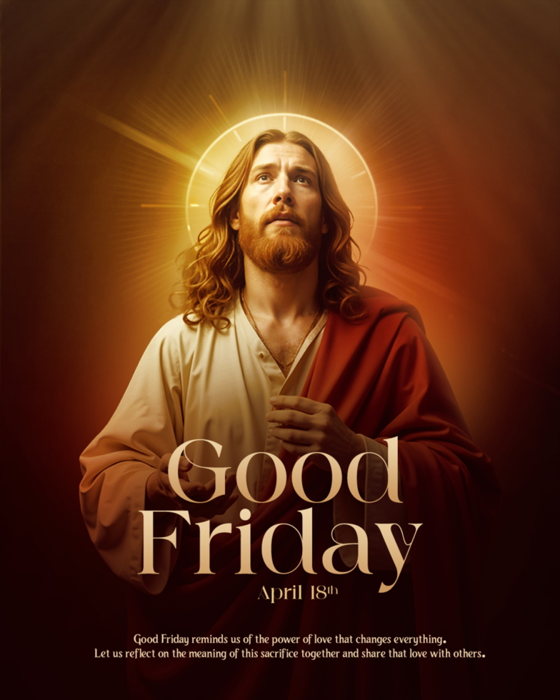 Jesus Good Friday Social Media psd