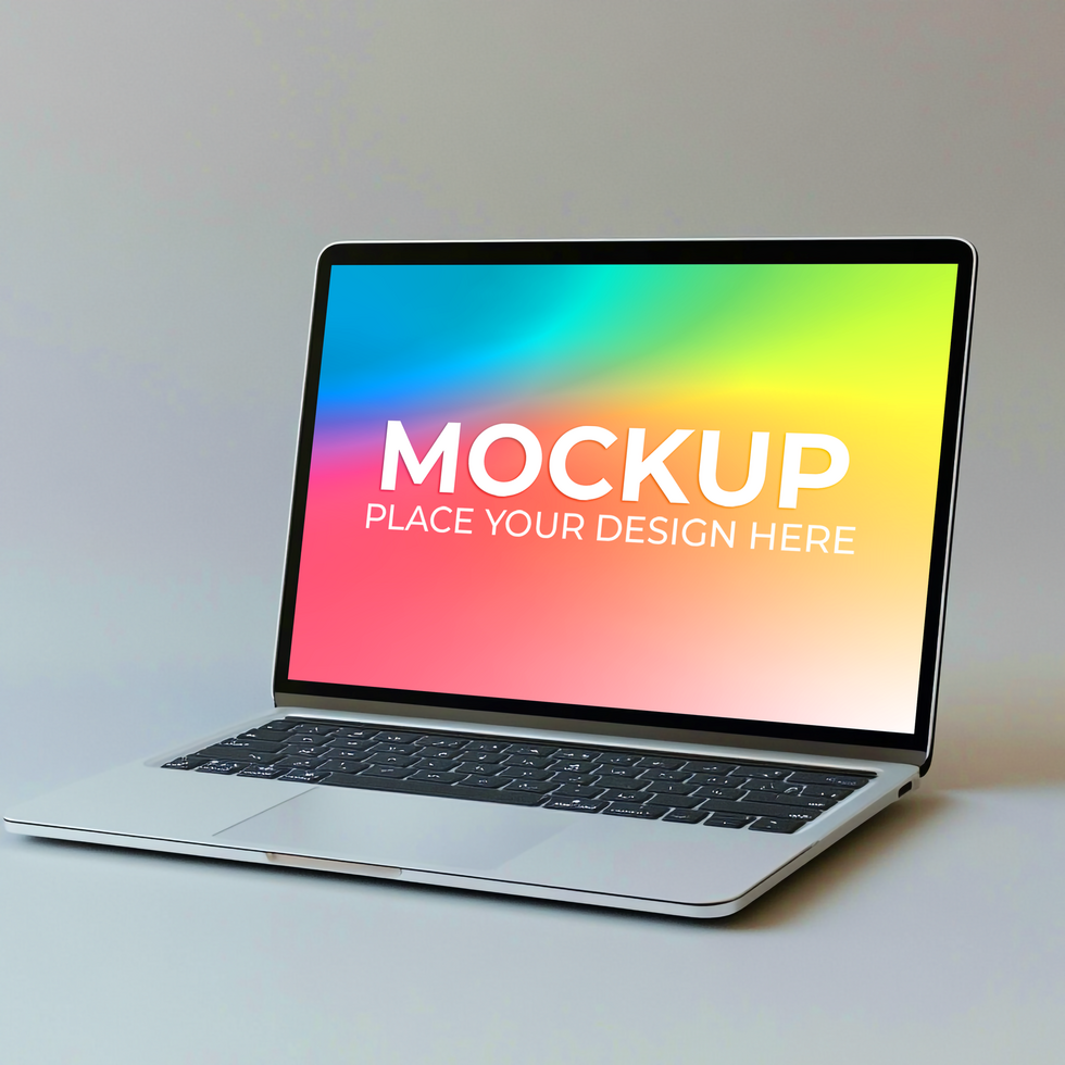 Realistic Tech Mockup with Laptop Focus psd