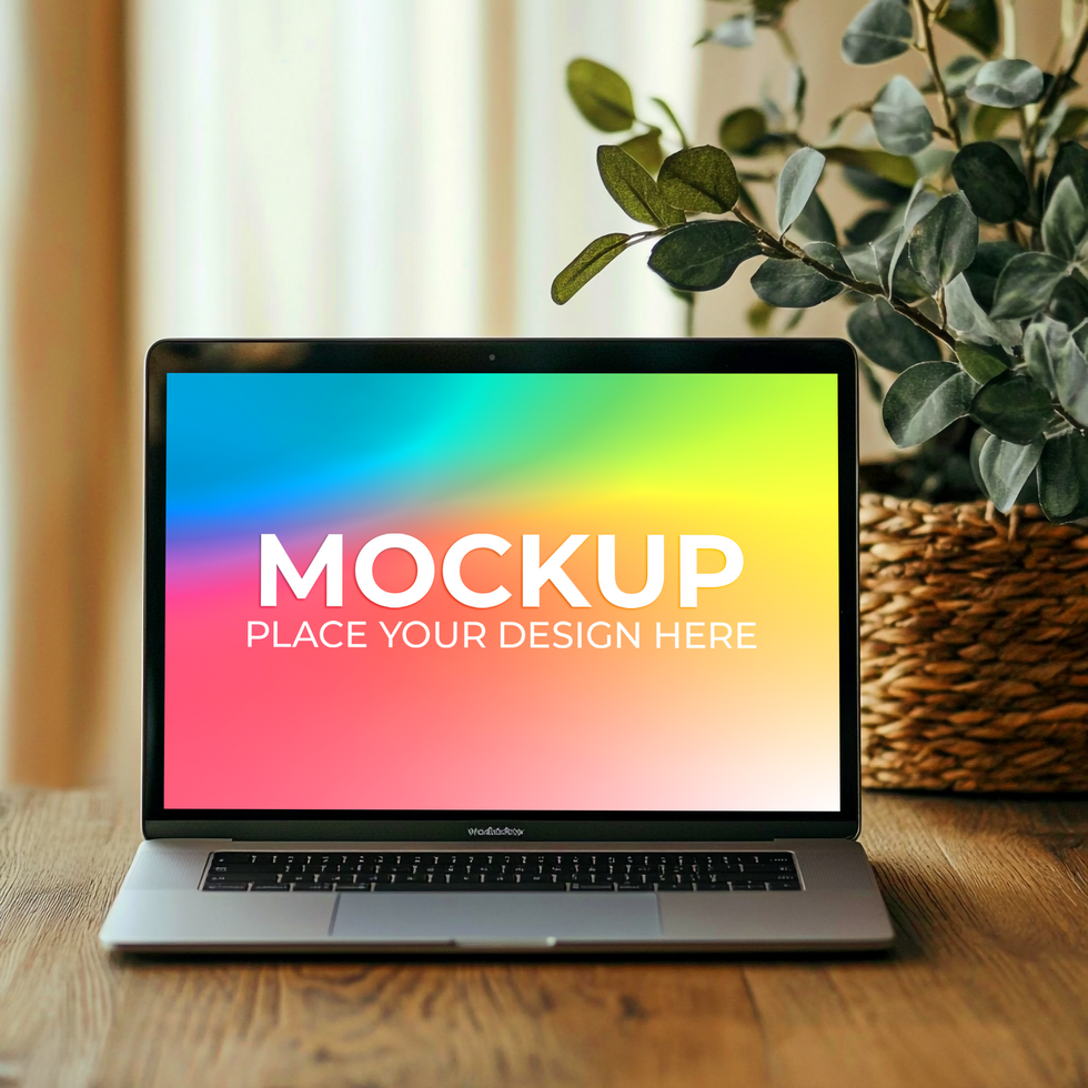 Laptop Screen Template for Product Visualization psd