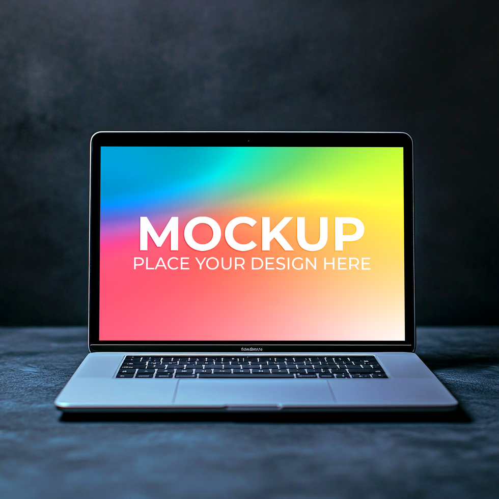 Web Development Scene Featuring Laptop psd