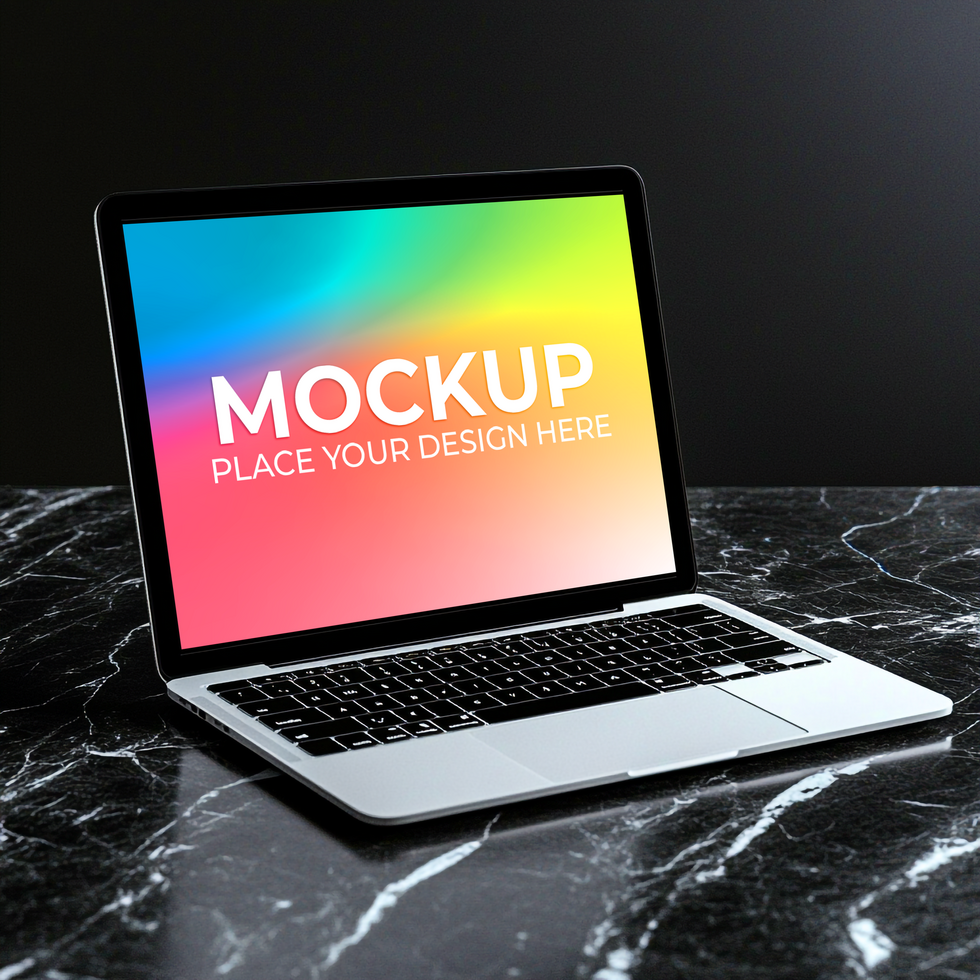 Product Interface on Laptop Display psd