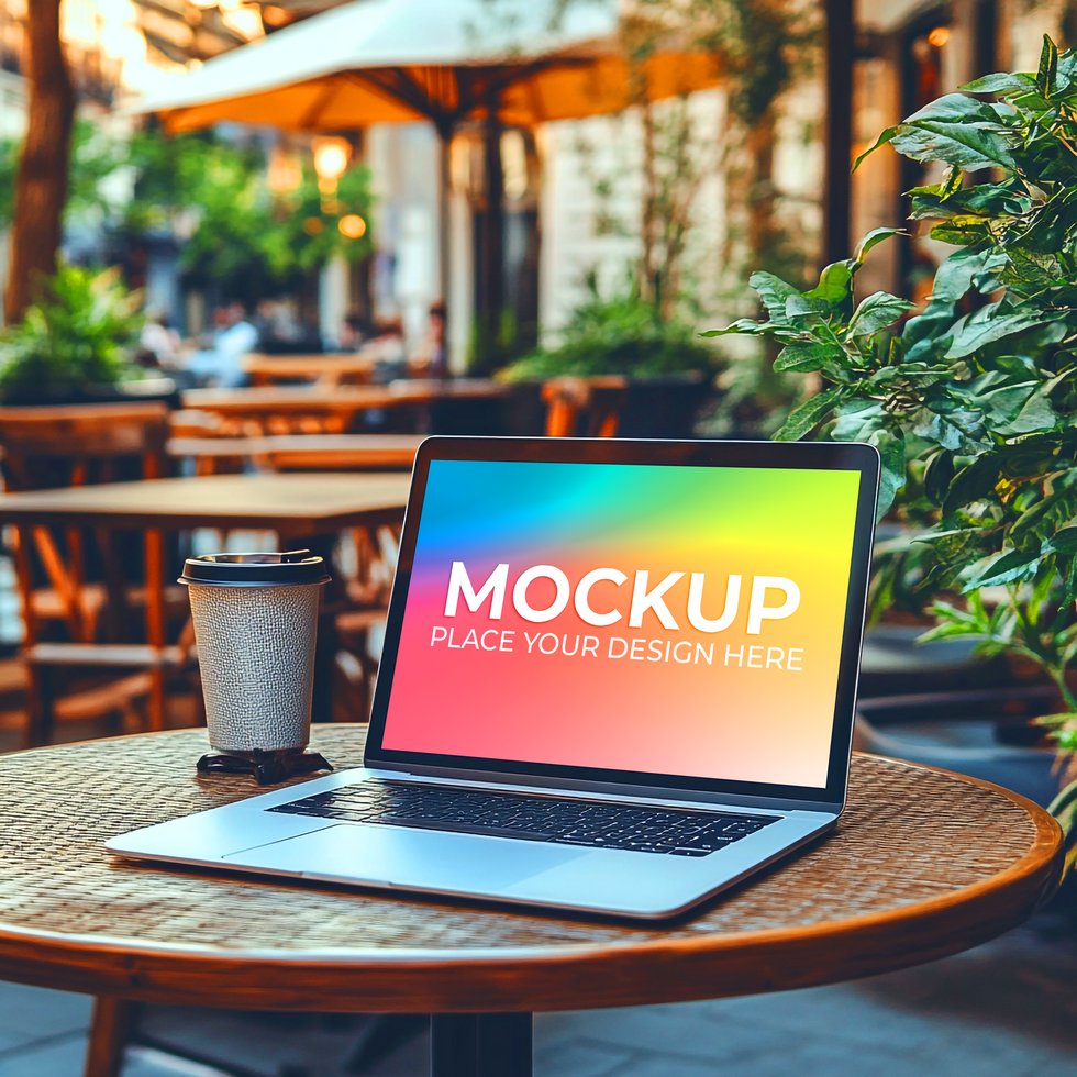 Editable Laptop Frame for App Concepts psd