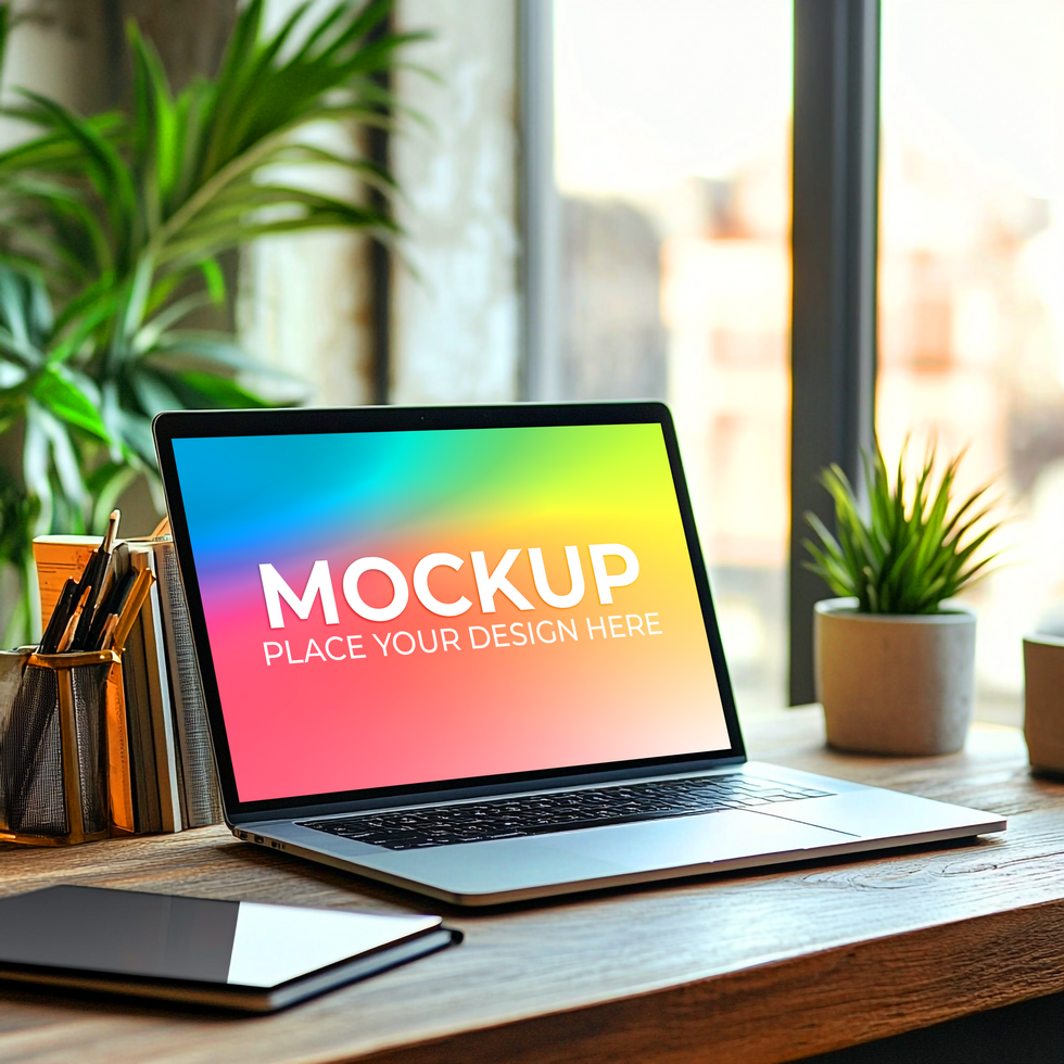 Stylish Laptop Mockup for Branding Preview psd