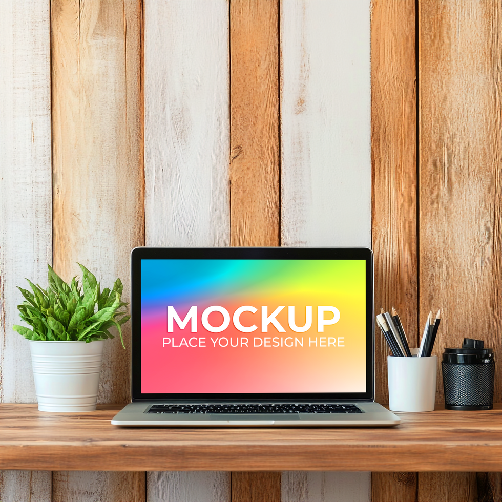 Laptop Mockup Perfect for UI Presentation psd