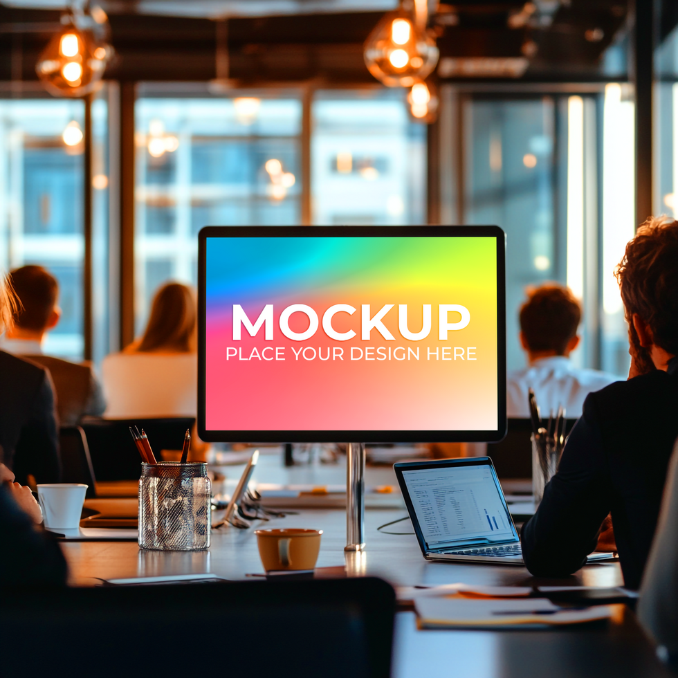 Blank Laptop Template for Visual Branding psd
