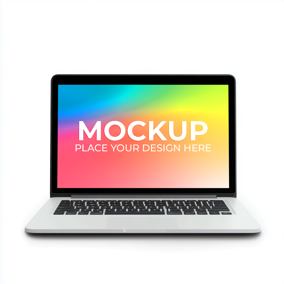 Mockup Template with Laptop for Marketing Use psd