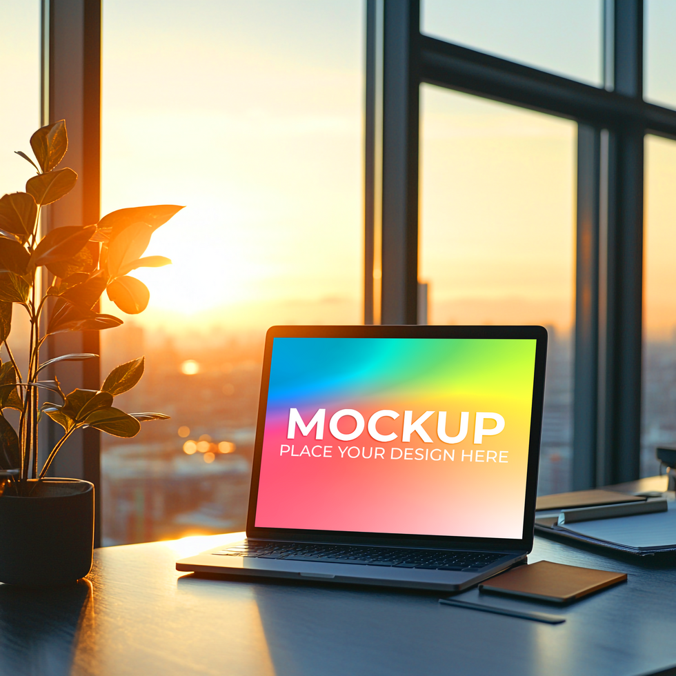 Blank Laptop for Business Presentation Use psd