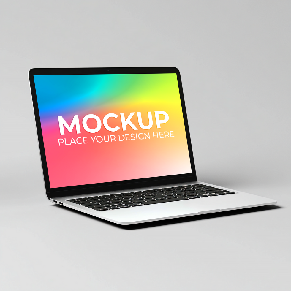 UX Case Study Design on Laptop Screen psd