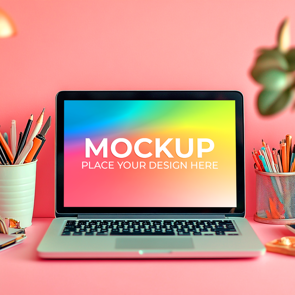 Mockup Template for Product Landing Page psd