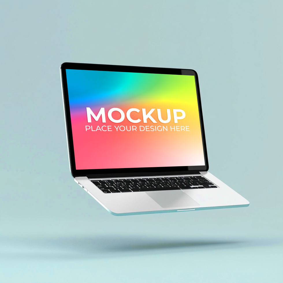 Laptop Mockup for Branding and Advertising psd