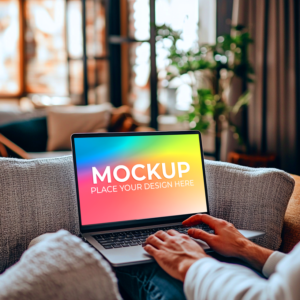 Product Demo Template Using Laptop Mockup psd