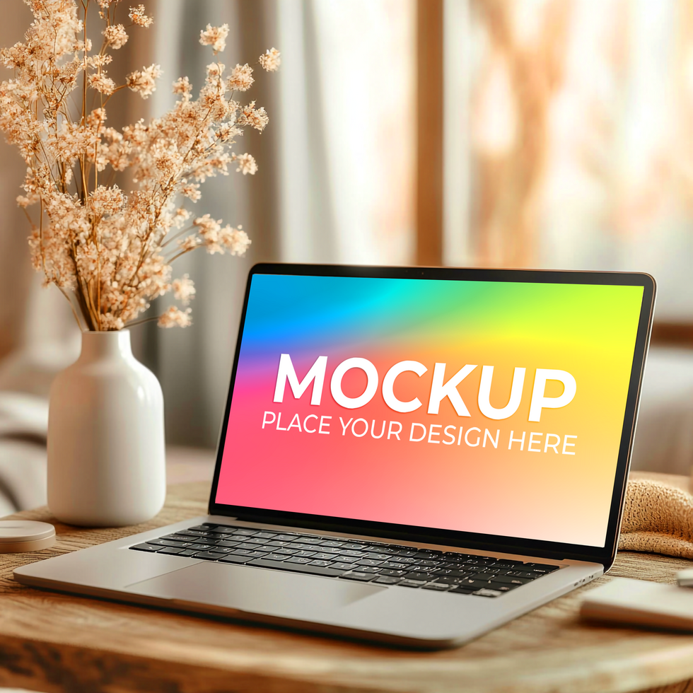 Responsive Design Preview on Laptop psd