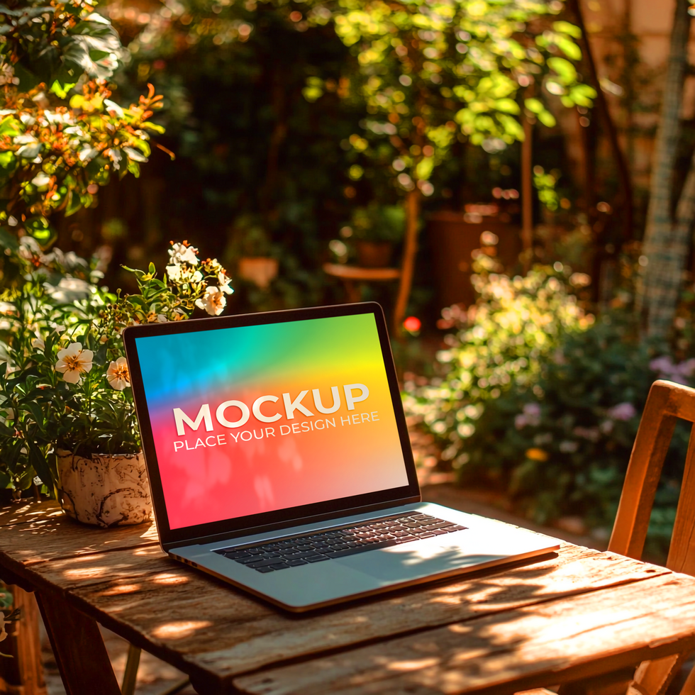 Presentation Ready Laptop Mockup psd