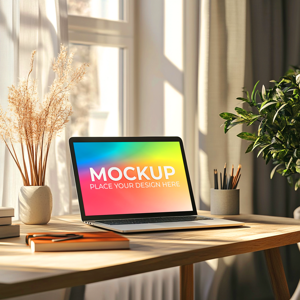 High-Resolution Laptop Mockup for Branding psd