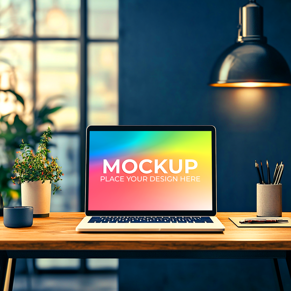 Realistic Laptop for Digital Product Launch psd
