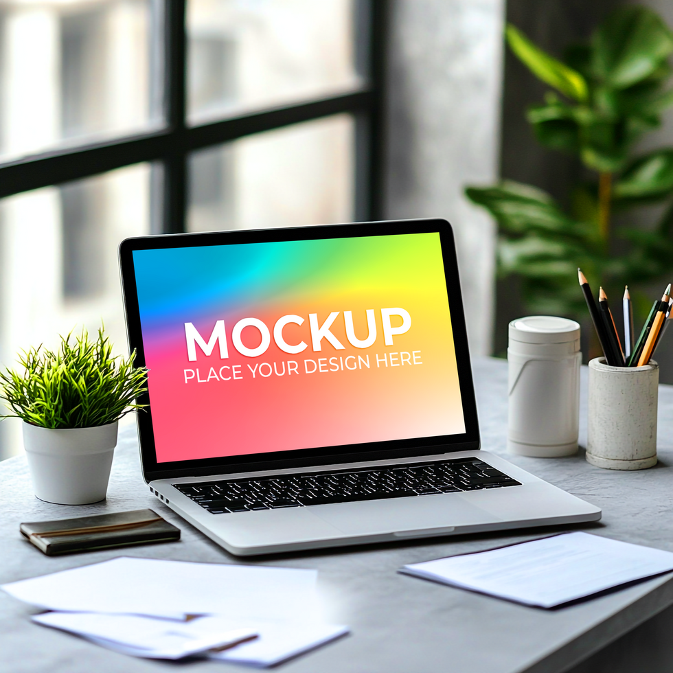 Realistic Device Mockup for Interface Showcase psd