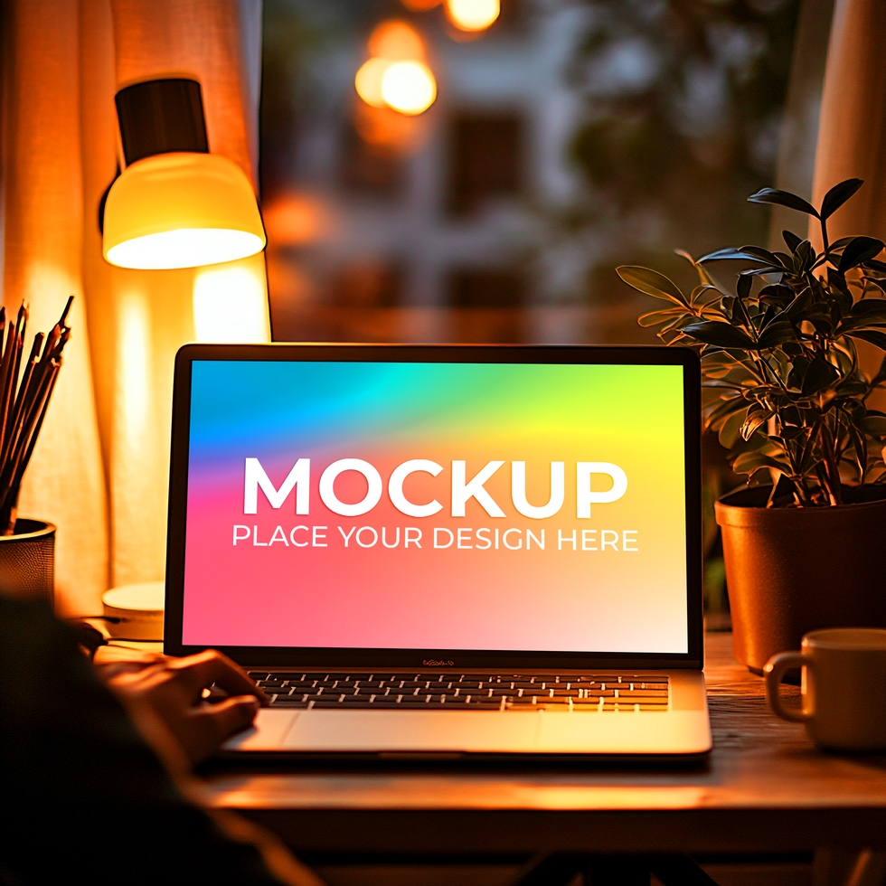 Laptop Mockup Perfect for App Design Presentation psd