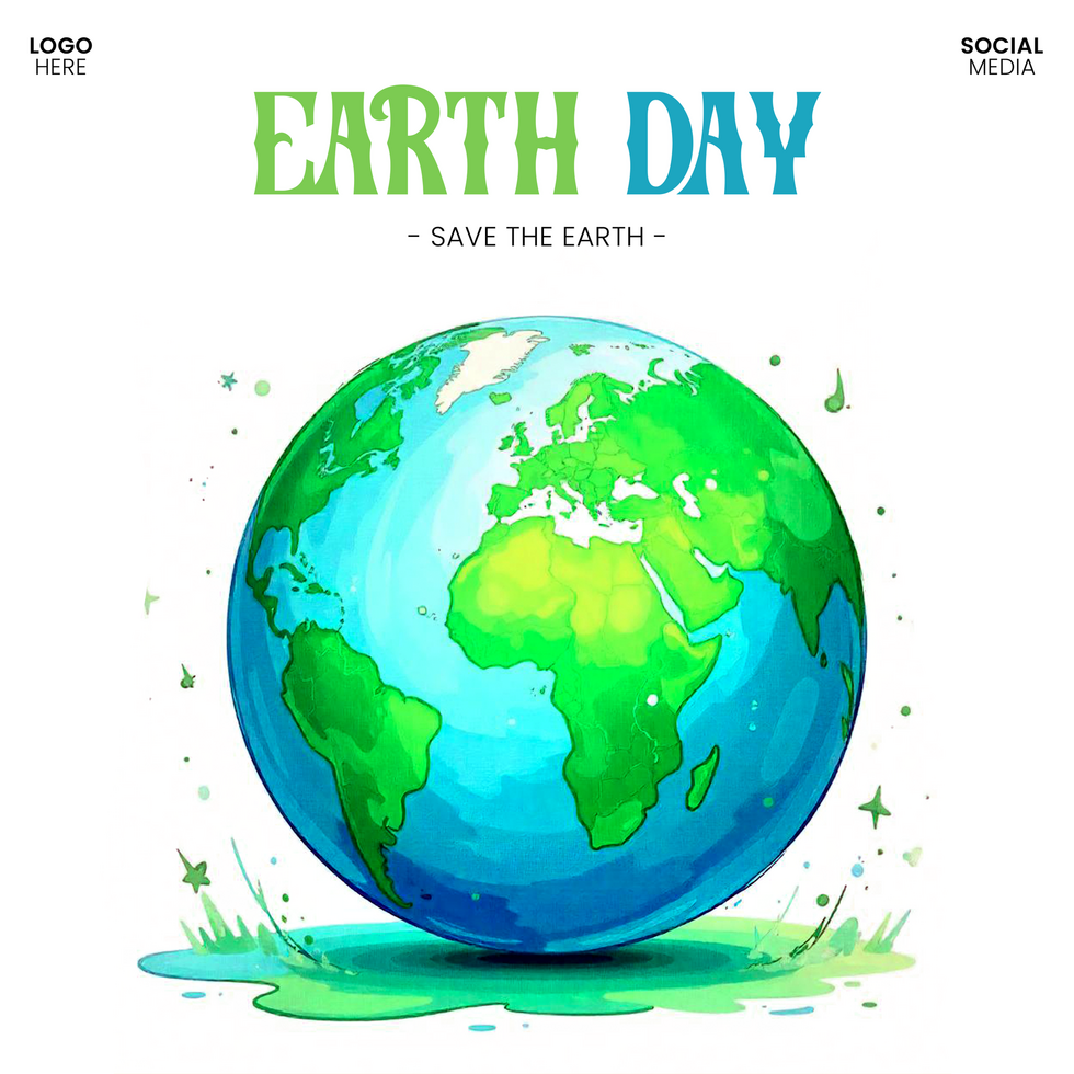 Free Earth Day Awareness Post Template Social Media Ready psd