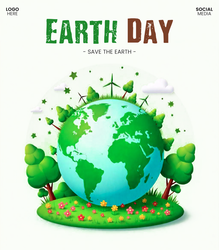 Download Free Editable for Earth Day Social Media Campaigns psd