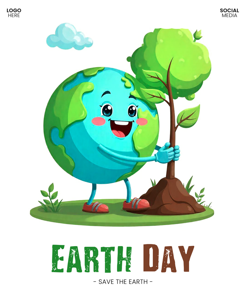 Free Earth Day Social Media Template in Format Easy to Customize psd