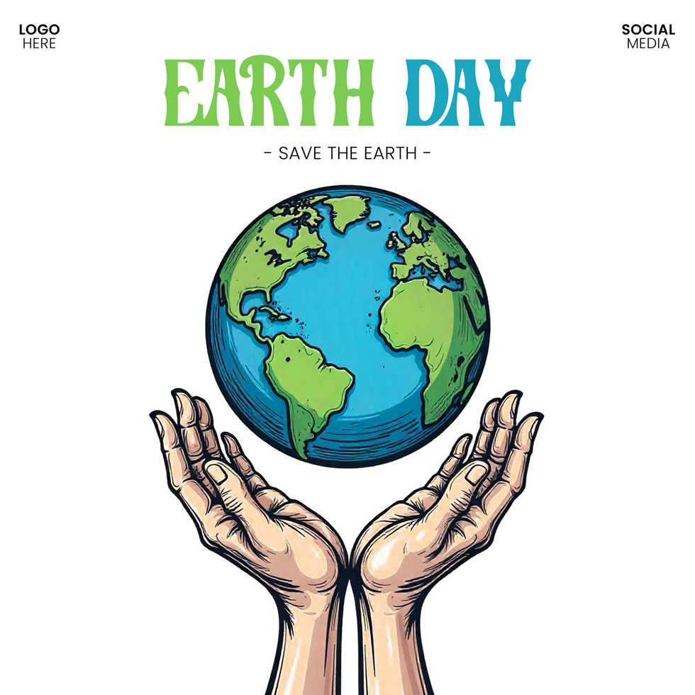 Earth Day 2025 Social Media Post Template Free and Ready to Edit psd