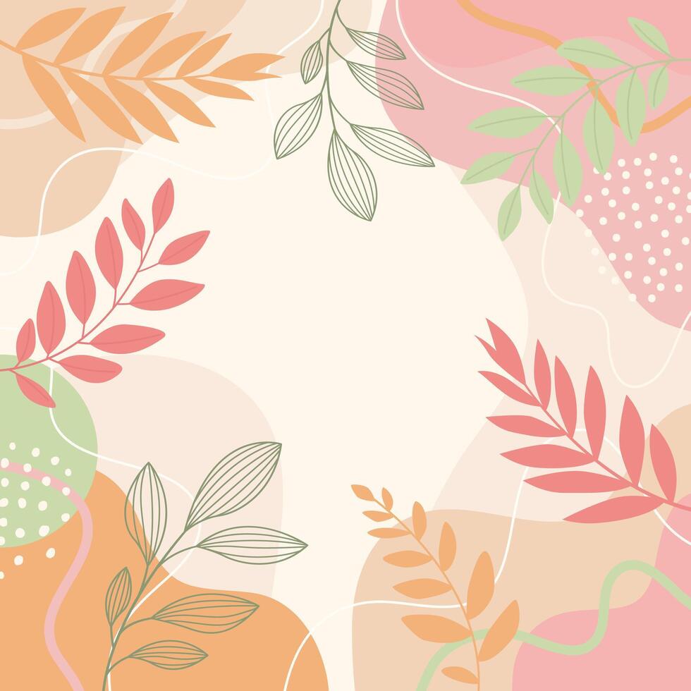 Tropical plants background with beautiful. vector
