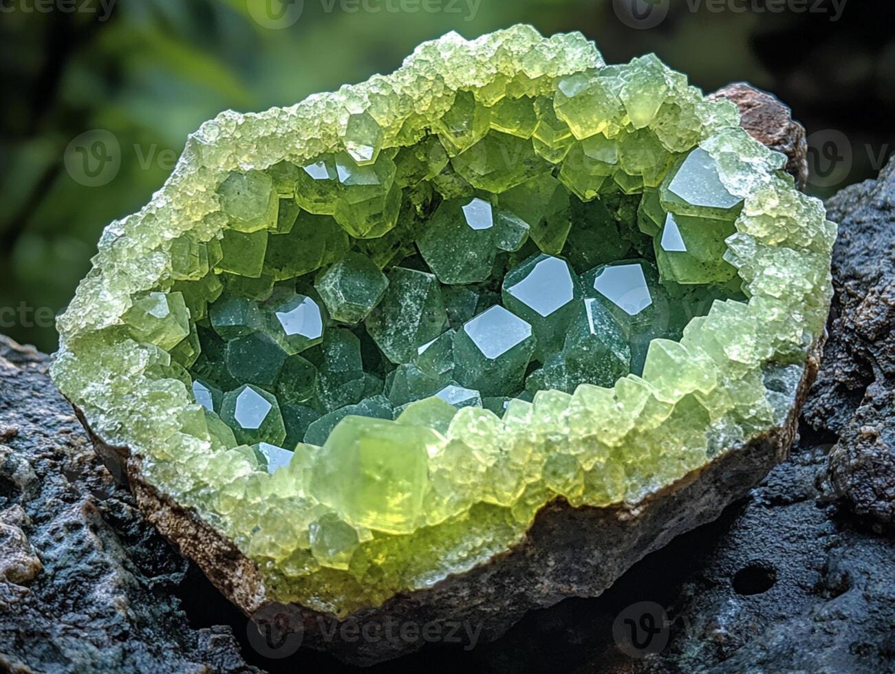 Vibrant Green Peridot Gemstone with Radiant Sparkle photo
