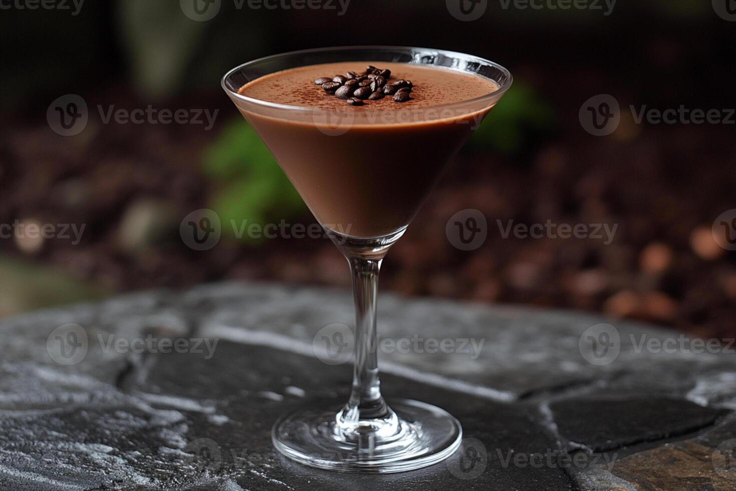 Classic Espresso Martini with Coffee Beans photo