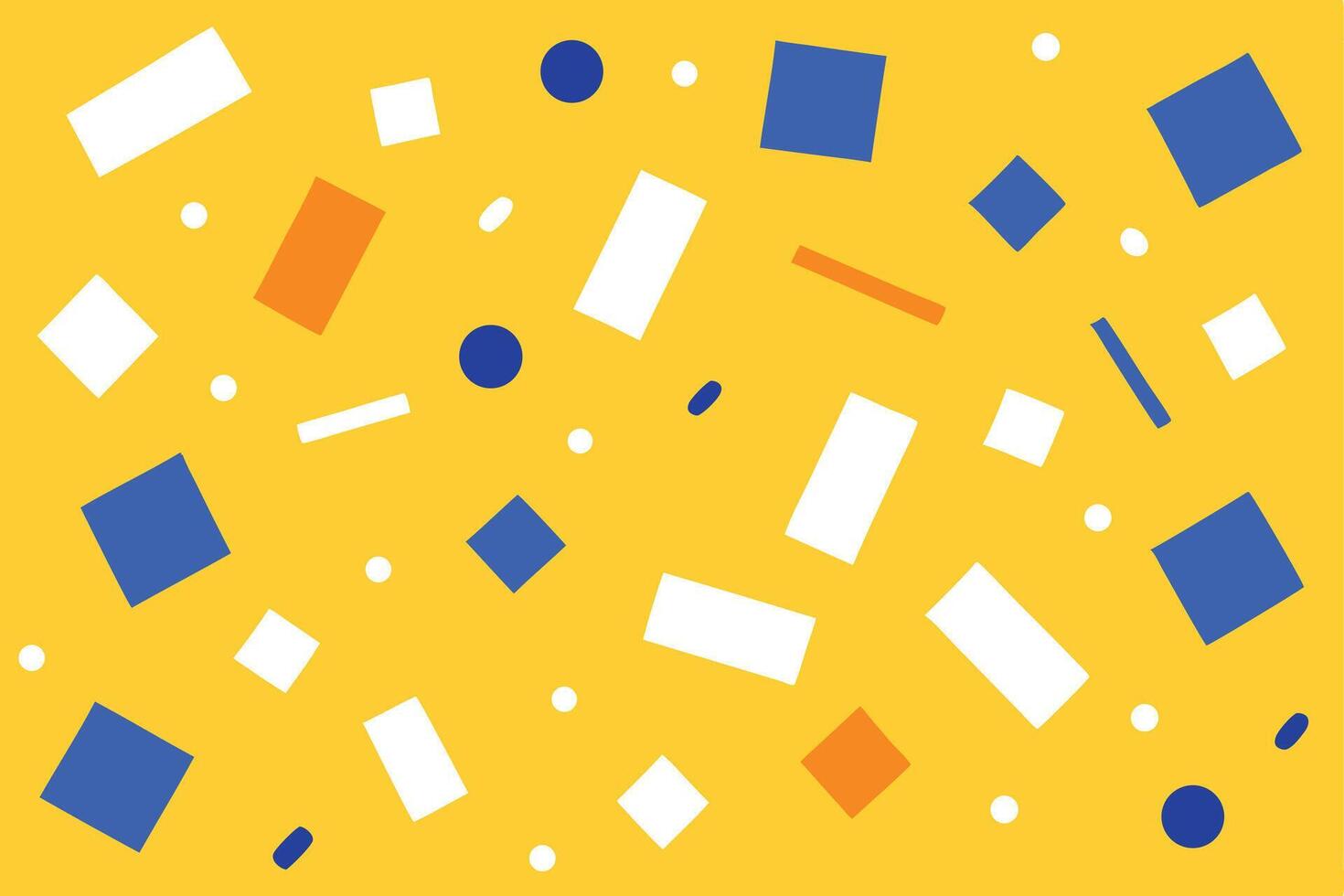 Abstract with Geometric Shapes Circles Squares and Rectangles vector