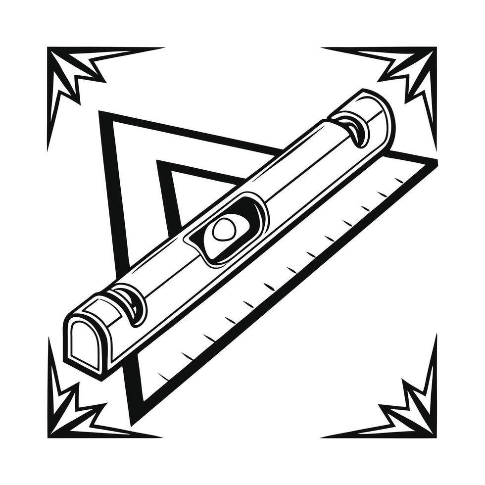 Exquisite Ruler for Distinctive Markings Icon vector