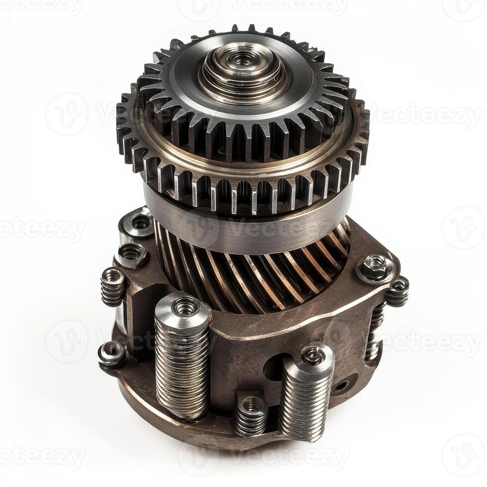 A detailed view of a mechanical gear assembly used in automotive applications photo