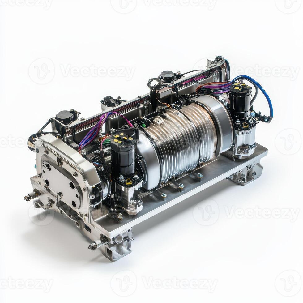 A mechanical device showcasing components likely for engineering or automotive applications photo