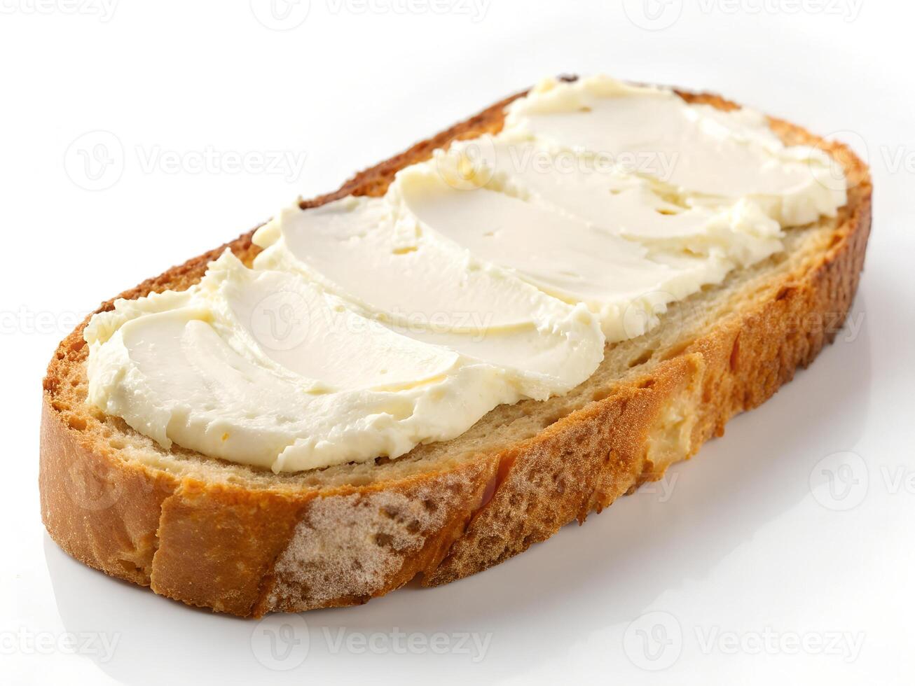 A piece of bread with butter on it photo