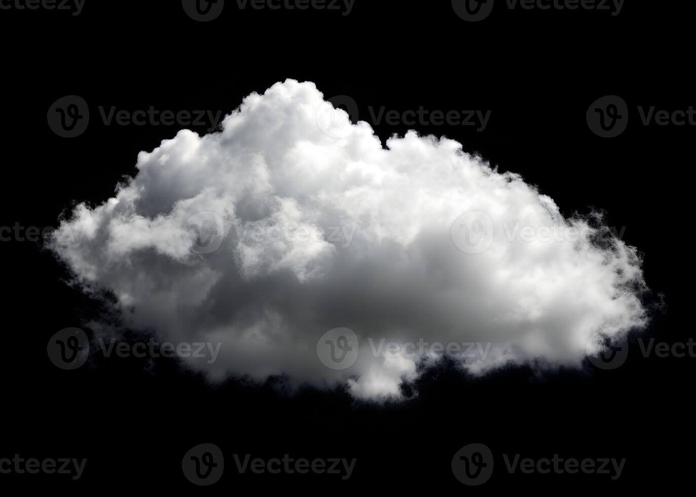 Cloud on Black Background photo