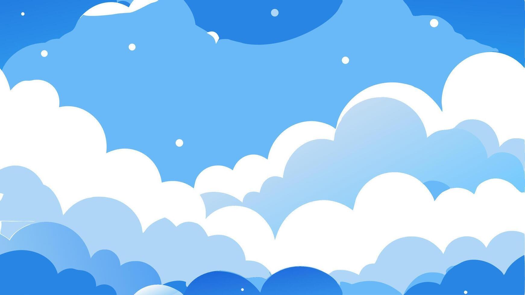 Dreamy Background Floating Clouds vector