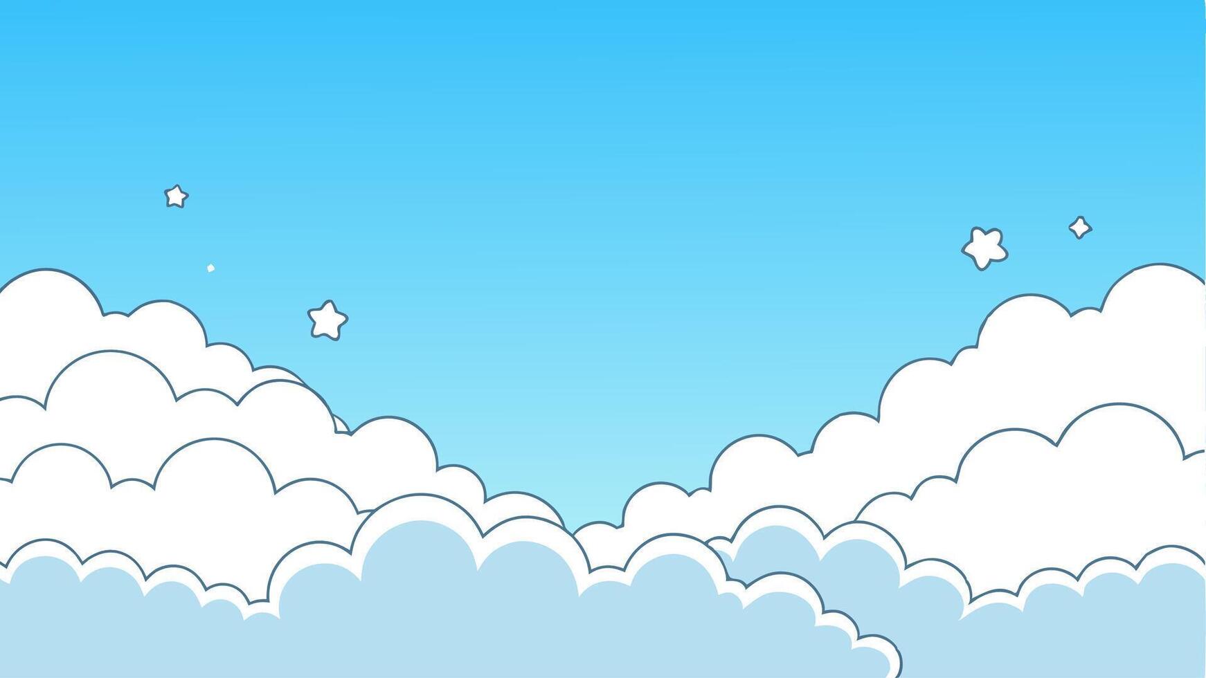 Dreamy Floating Clouds vector