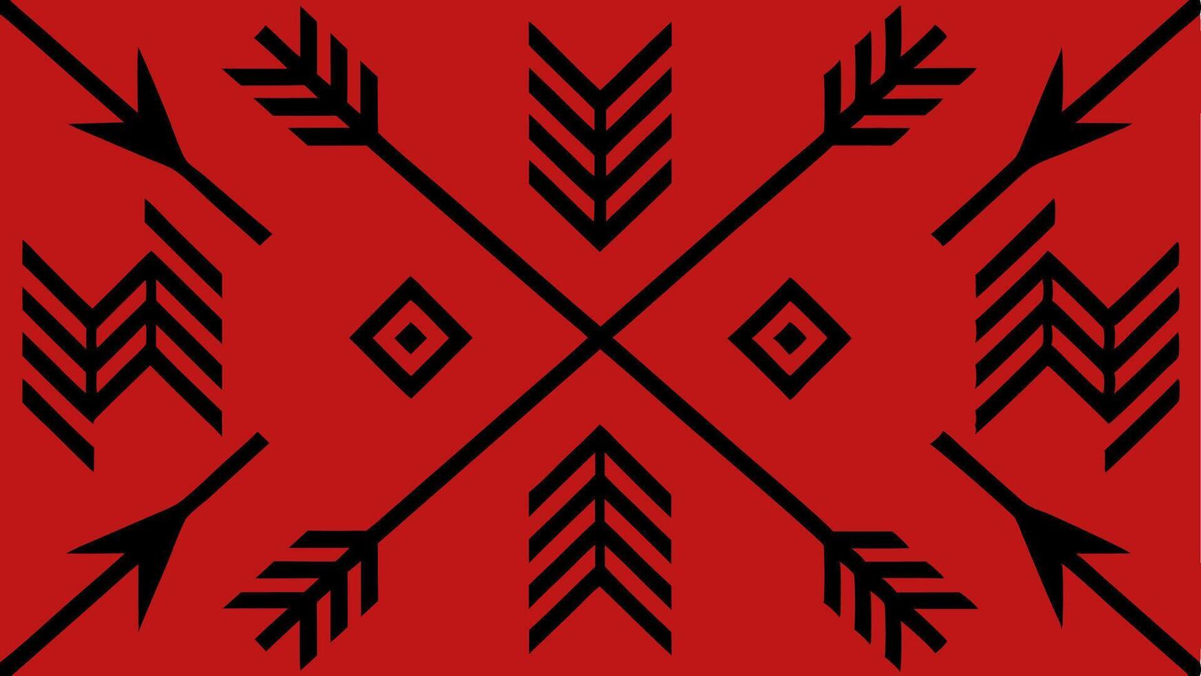 Tribal Design with Bold Geometric Shapes vector