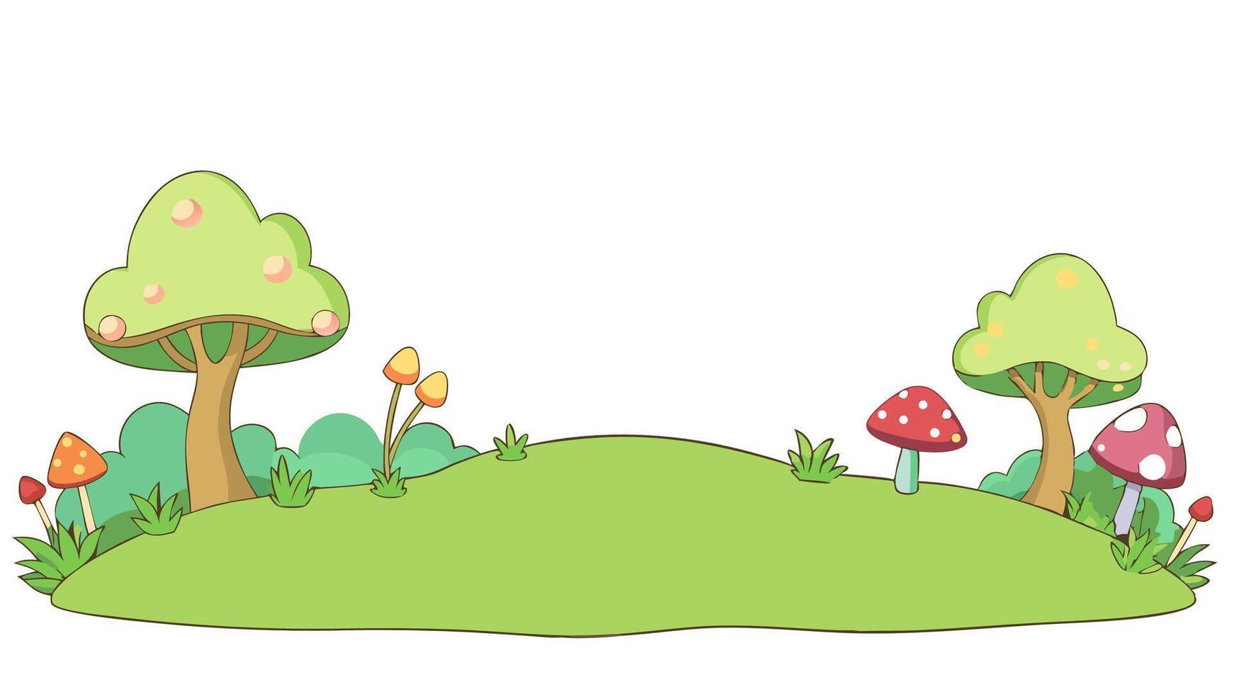 Fantasy Background Tree vector