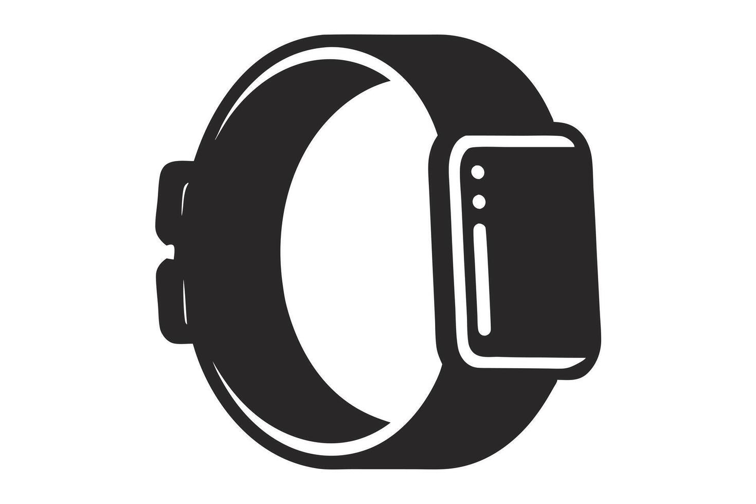 Smartwatch Icon Isolated On White Background Modern Wearable Technology vector